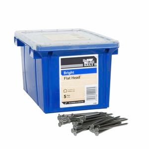 NZ Nails 60 x 2.8mm Bright Steel Flat Head Nail - 5kg Box