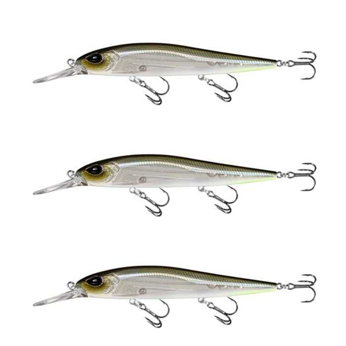 3x 13 Fishing 110mm Whipper Snapper Jerkbait Fishing Lures - Lucky Charm
