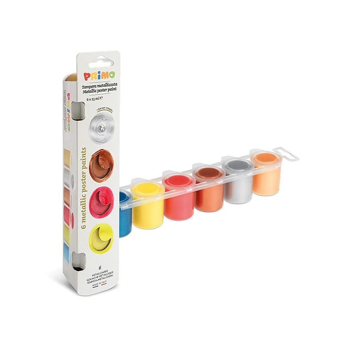 Primo Poster Paint Set Of 6 Metallic