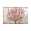 Artey | Rosy Leaves - Framed Canvas - Natural Frame - 60 x 90cm