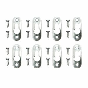 Everhang 10kg Picture Hanging Keyhole Plate - 8 Pack