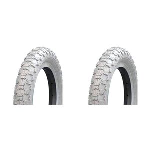 2PK AirPro BMX/Freestyle Bicycle Tyre Replacement 16x2.125'' White