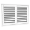 EasyAS 1210 x 900mm White Adjustable Plantation Shutter