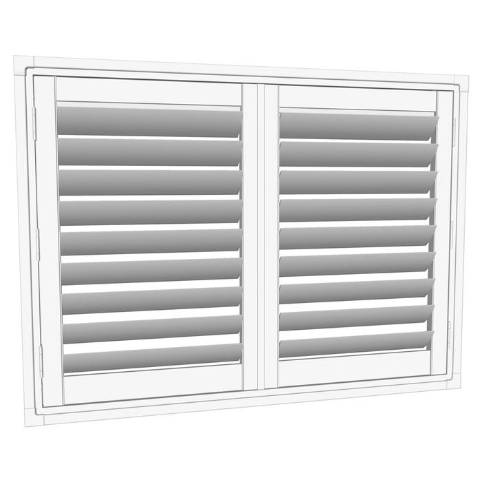 EasyAS 1210 x 900mm White Adjustable Plantation Shutter