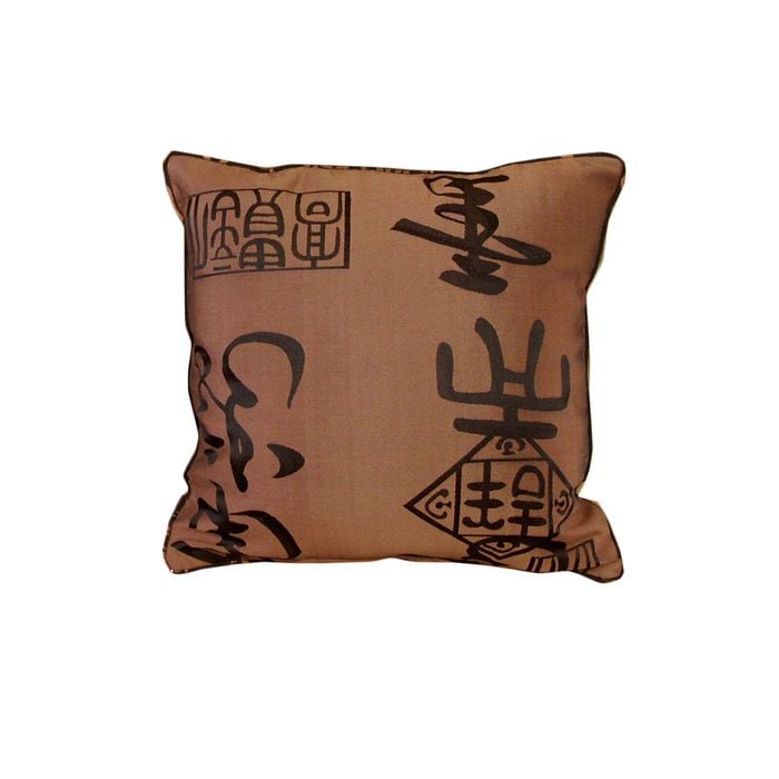 Phase 2 Warlord Jacquard Bronze Square Cushion Cover 40 x 40 cm