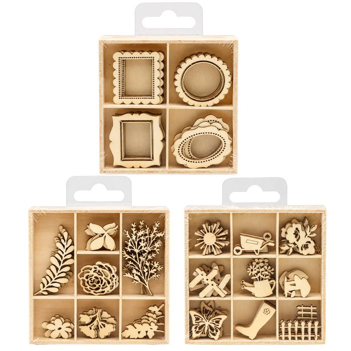 All Set Garden and Frame Wood Craft Shapes