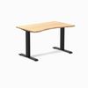 Desky Fixed Height Ergo Edge Office Desk Matte Black Frame 120cm
