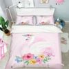 3D Garland Swan Petals 97 Bed Pillowcases Quilt King Single Size