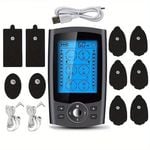NNETM Digital TENS Muscle Stimulator 36 Modes EMS Acupuncture(Black)