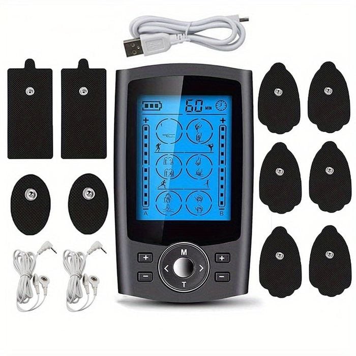 NNETM Digital TENS Muscle Stimulator 36 Modes EMS Acupuncture(Black)