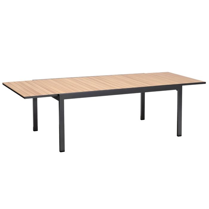 FurnitureOkay Parilla Aluminium Outdoor Extendable Dining Table (180/270x100cm)