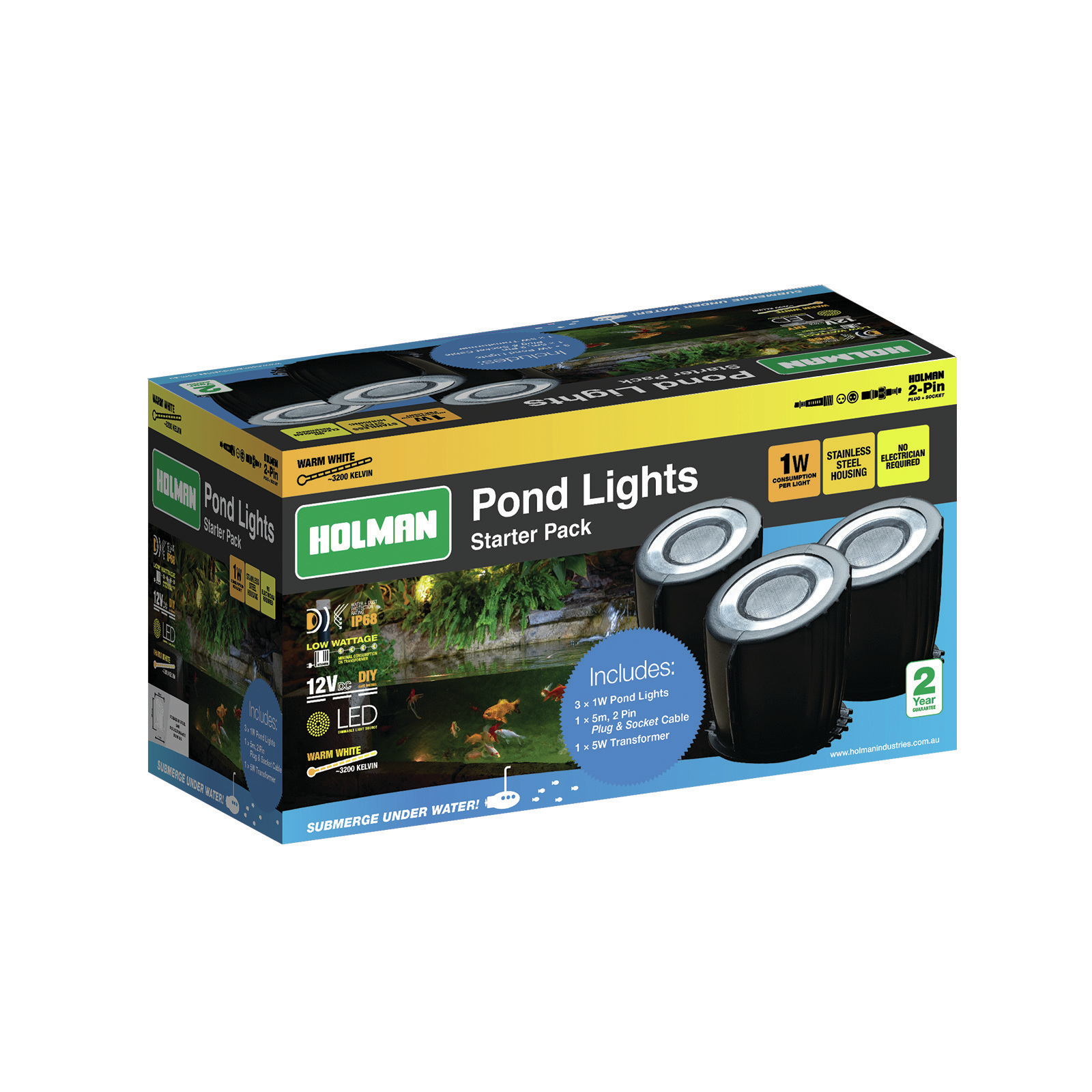 Solar pond lights bunnings top