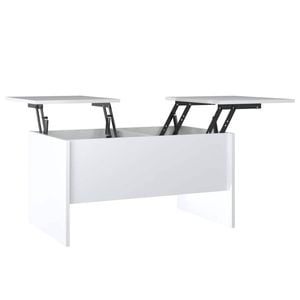 vidaXL Coffee Table High Gloss White Accent Centre Couch Table