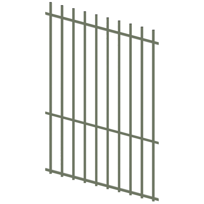 ProtectorAl 350 - 1200 x 1800mm Pale Eucalypt Raked Up to 15º Batten Pool Fence Panel