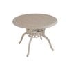 FurnitureOkay Orlando Cast Aluminium Outdoor Dining Table (100cm Round) - Sandstone