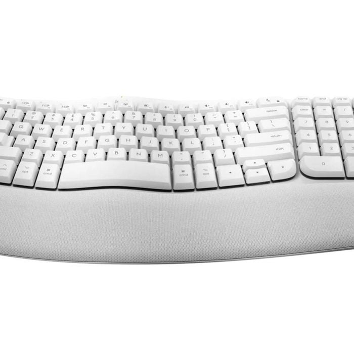 Logitech Wave Keys for Mac Wireless Ergonomic Keyboard (Off White)