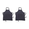 2PK Bas Phillips Kitchen Apron Linen Tencel Adjustable With Pocket Navy