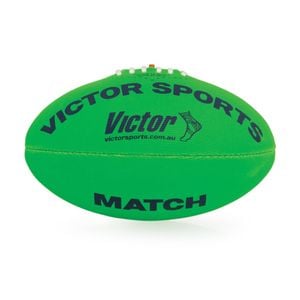Victor Sports Synthetic Football Durable AFL Ball Green Size 4