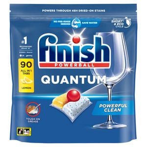Finish Quantum Lemon Dishwashing Tablets - 90 Pack