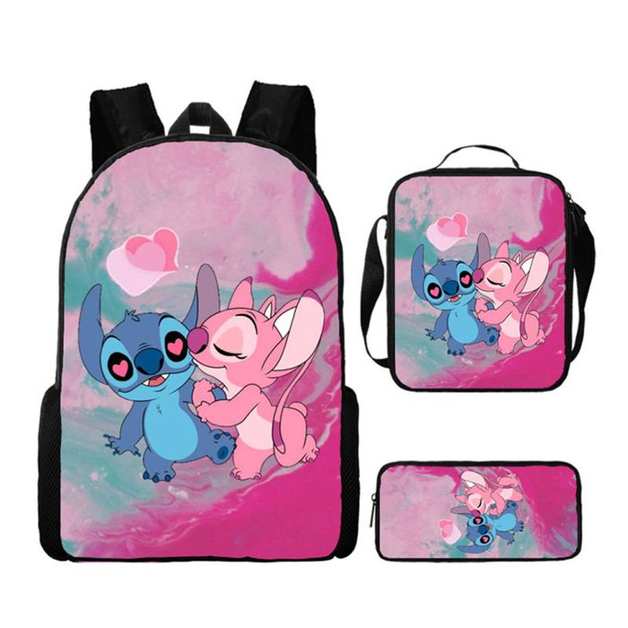 Catzon Cartoon Backpack Set With Shoulder Bag & Pencil Bag Adjustable-s