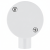 DETA 20mm Grey PVC Conduit 1Way Left Hand Junction Box - Single Pack