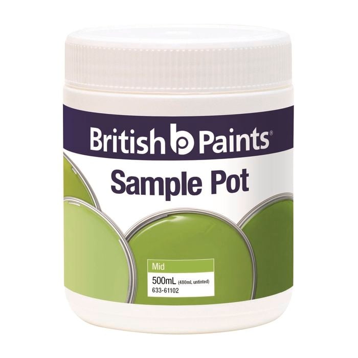 British Paints 500ml Mid Sample Pot
