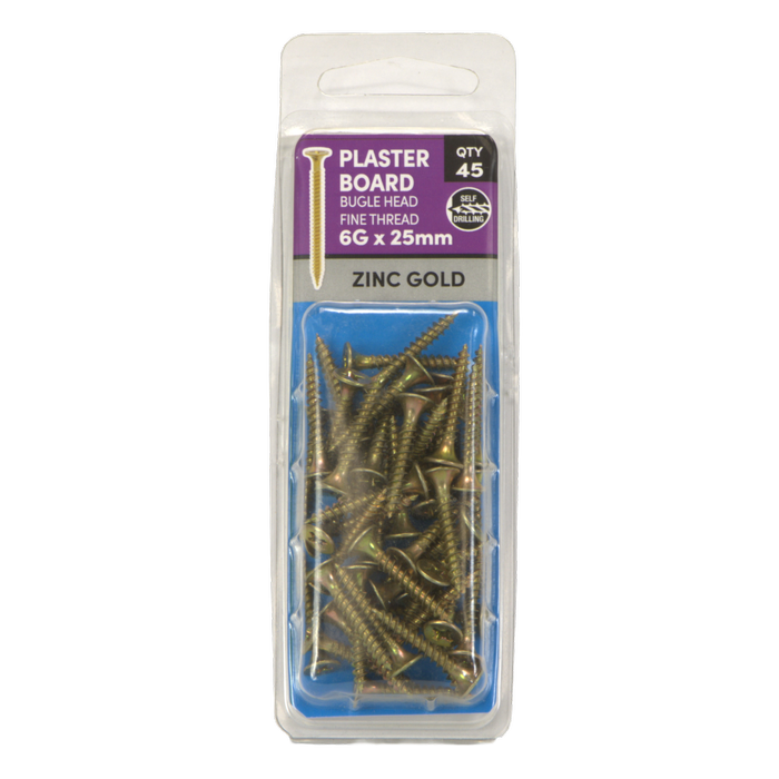 Titan 6G x 25mm PH2 Plasterboard Screw - 45 Pack