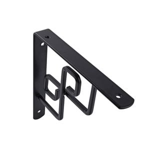 Carinya 150 x 150mm Black Square Scroll Stayed Bracket