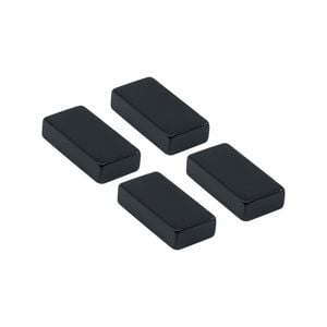 Everhang 25 x 12.5mm Black Rare Earth Block Magnet - 4 Pack