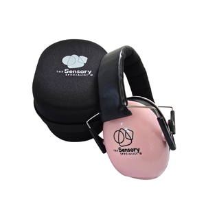 Kids Earmuffs + Storage Case - Pink - The Sensory Specialist