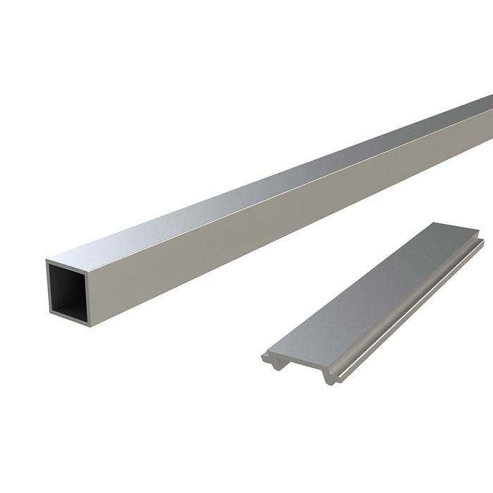 Peak 1800mm Silver Aluminium Deck Balustrade Stair Baluster And Spacer Kit