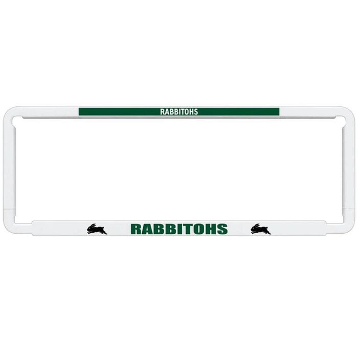 1x OFFICIAL NRL South Sydney Rabbitohs Car Number Plate Frame Cover Surround x1