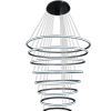 LED 8 Pendant Light Rings - Delessi Marcello - Black