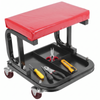 Padded Rolling Creeper Garage Mechanics Roller Seat Stool Chair with Tool Tray