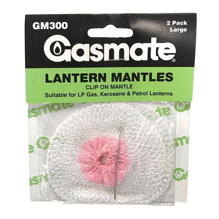 Gasmate Gas Lantern Replacement Mantle - 2 Pack - Large