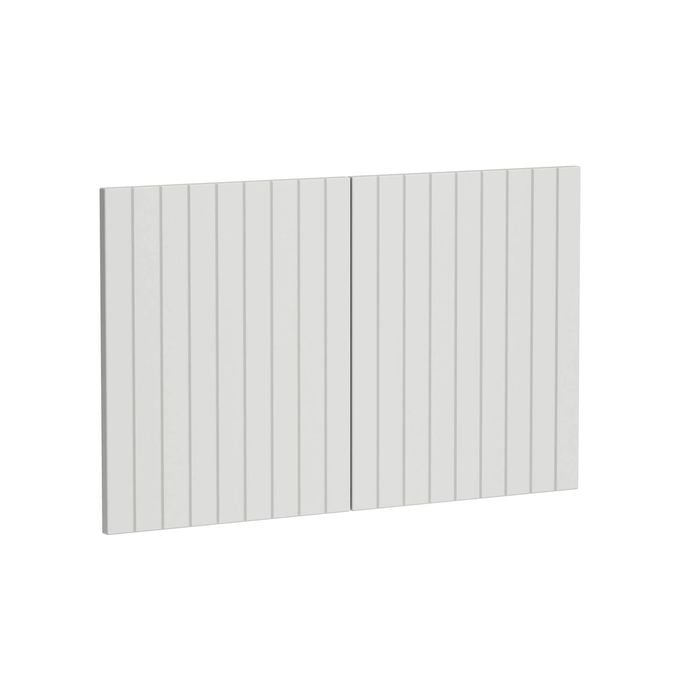 Kaboodle 900mm Sesame Salt V-Groove Med Rangehood Doors - 2 Pack