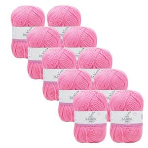 10x Malli Candy Pink Blend Basic 100g Knitting/crochet Yarn Acrylic/poly