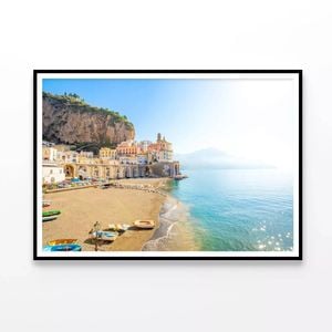 Raft In the Beach  Print 100% Australian Made 90x60cm  (Poster)