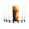 LAV 12 Piece Ada Highball Glasses Set - Modern Long Drink Collins Glass Cocktail Tumblers - Fine Rim - 315ml