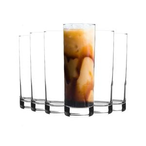 LAV 12 Piece Ada Highball Glasses Set - Modern Long Drink Collins Glass Cocktail Tumblers - Fine Rim - 315ml