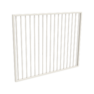 ProtectorAl 1201  1500 x 1200mm Surfmist Flat Top Aluminium Garden Gate