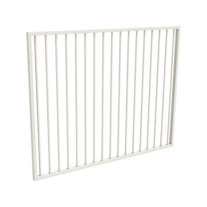 ProtectorAl 1201  1500 x 1200mm Surfmist Flat Top Aluminium Garden Gate