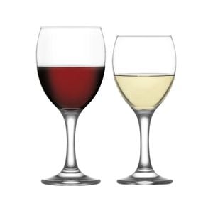LAV 12 Piece Empire Wine Glasses Set - Classic Stemware Goblets for White, Red, Rose Wine