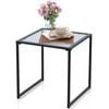 Costway 43cm Coffee Side Table Living Room Black