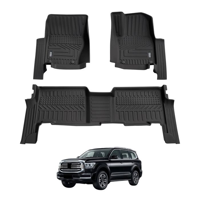 AUSGO Car Floor Mats for GWM Tank 500 7-Seat 2024-Onwards All-Weather Floor Liners