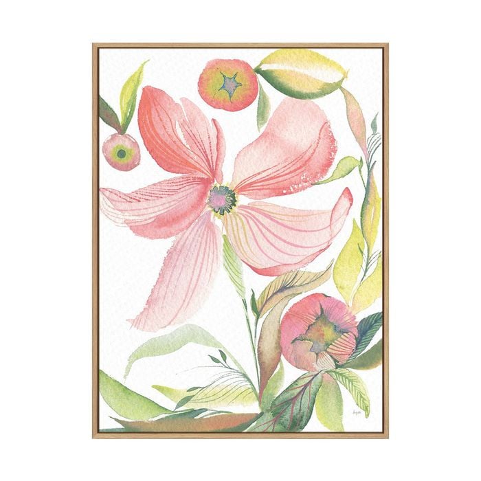 Artey | Secret Garden I - Framed Canvas - Natural Frame - 60 x 80cm
