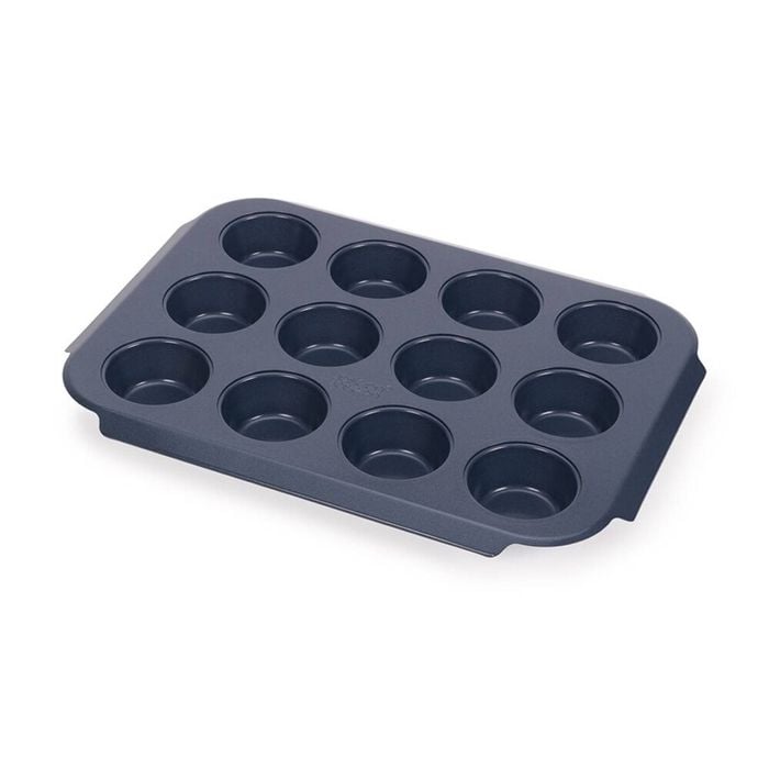 Joseph Carbon Steel Non-Stick Nest Bake 12 Cup Muffin Pan Tray Blue