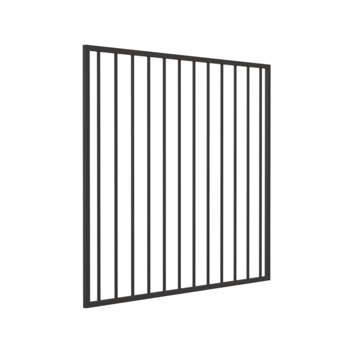 RapidFence 1470 x 1200mm Dark Grey Leaf Flat Top Gate