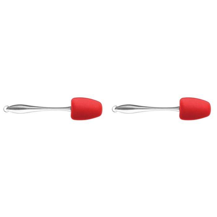 2PK Dexas Gadget Silicone 29cm Spoonula Cooking Utensil - Red