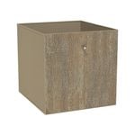 Flexi Storage Clever Cube 33 x 33 x 37cm Oak Timber Front Insert